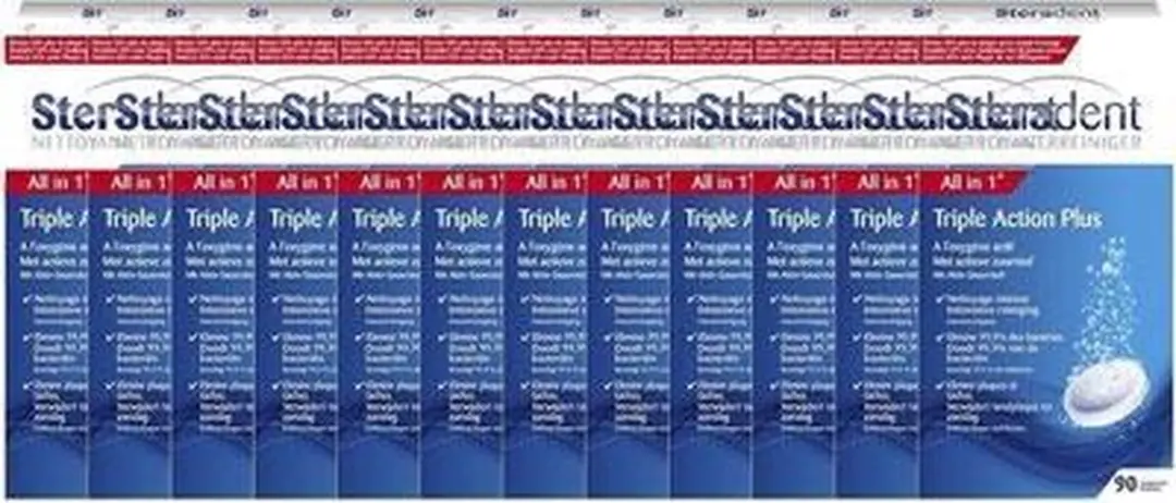 Steradent Triple Action Plus Grote Verpakking