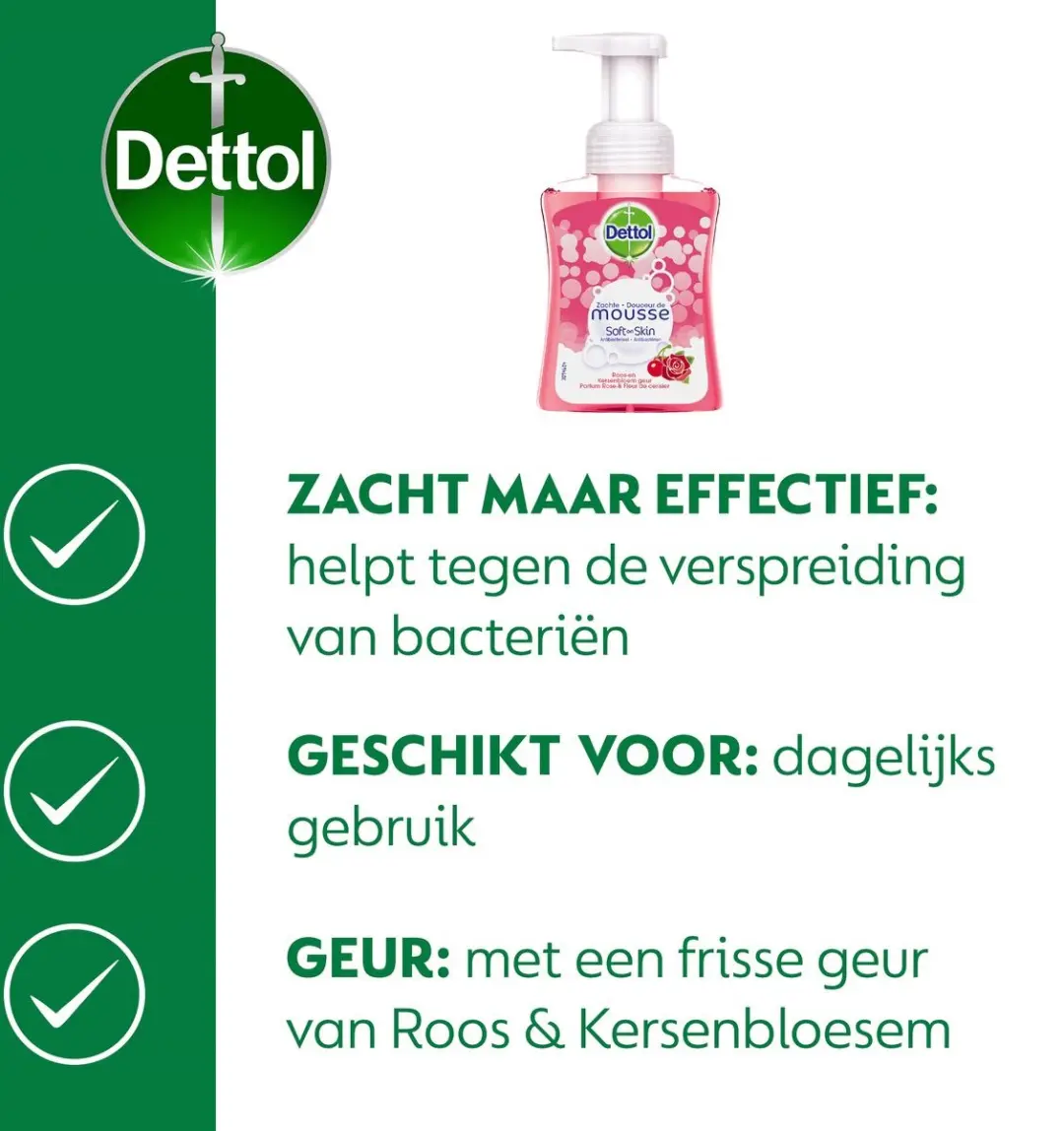 Dettol Sensitive Mousse Rose & Cherryblossom 3x250ml