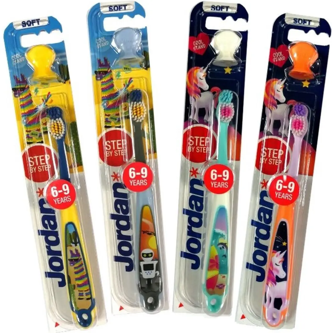 Jordan Step By Step Kindertandenborstel 6-9 Jaar - Multicolor - afbeelding 6 van 6
