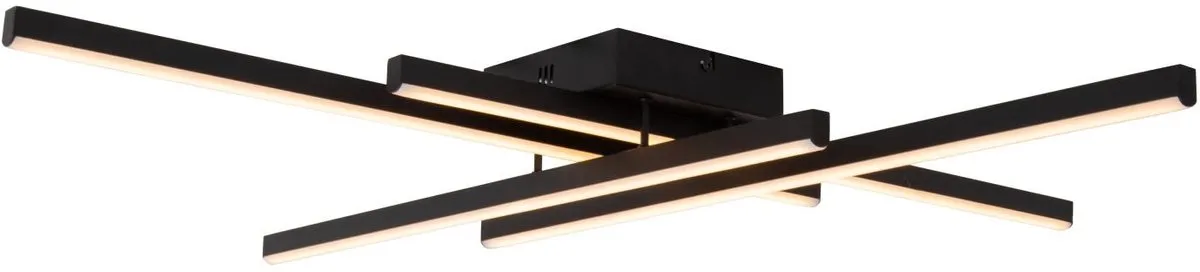 Lucide NOVAK LED Plafondlamp 42W - Zwart