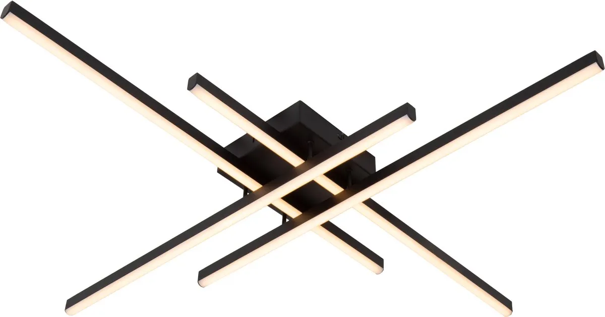Lucide NOVAK LED Plafondlamp 42W - Zwart