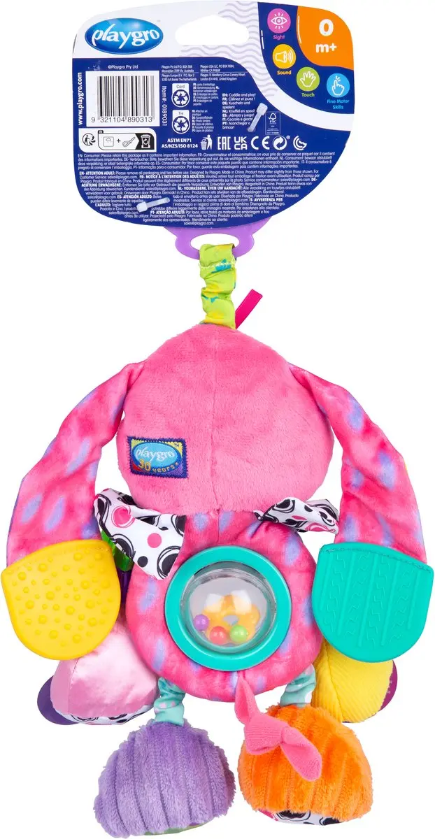 Playgro Activity Friend Dixie Dog Roze