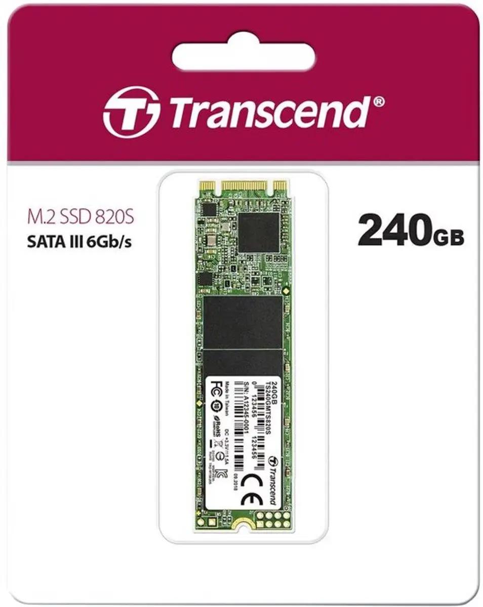Transcend MTS820 M.2 SSD 240GB SATA III - TLC