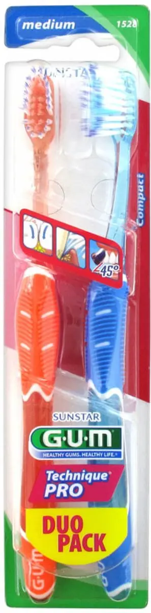 Gum Technique Pro Duo Pack Medium Tandenborstels 1528