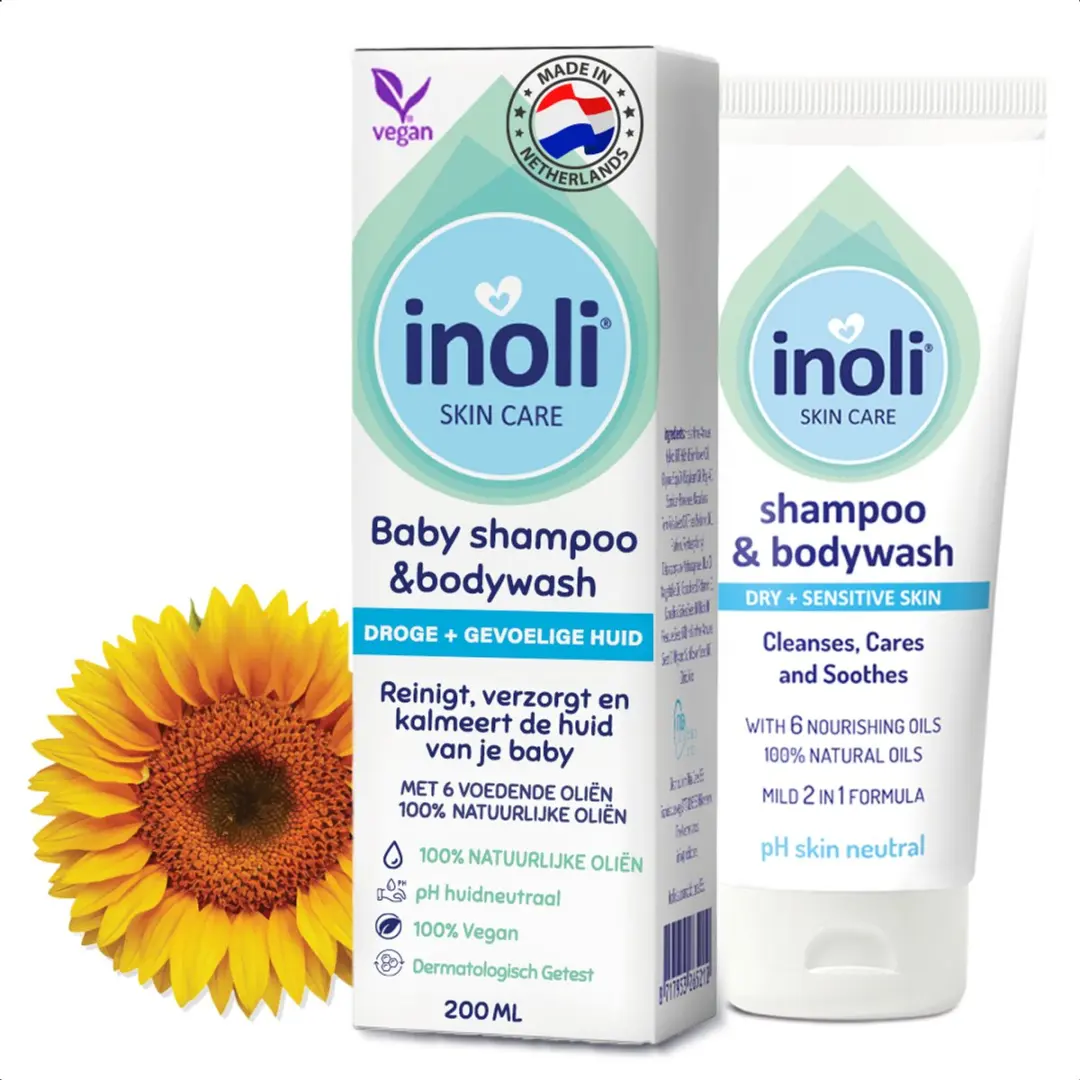 Inoli Skin Care Baby Shampoo & Douchecrème 200ml