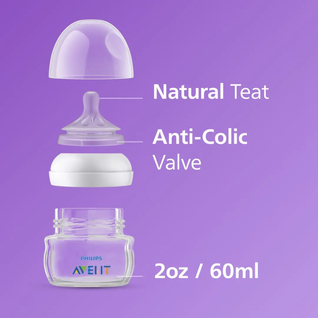 Philips Avent Natural SCF039/17 Babyfles 60ml - Multicolor