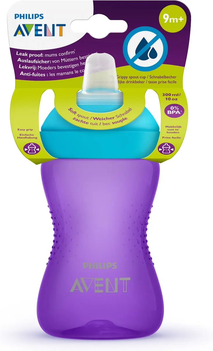 Philips Avent Bijtbestendige Tuitbeker 300ml - Paars