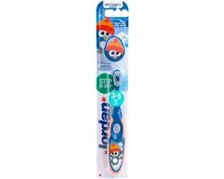 Jordan Step By Step Tandenborstel 3-5 jaar - 2 Stuks - Groen/Blauw