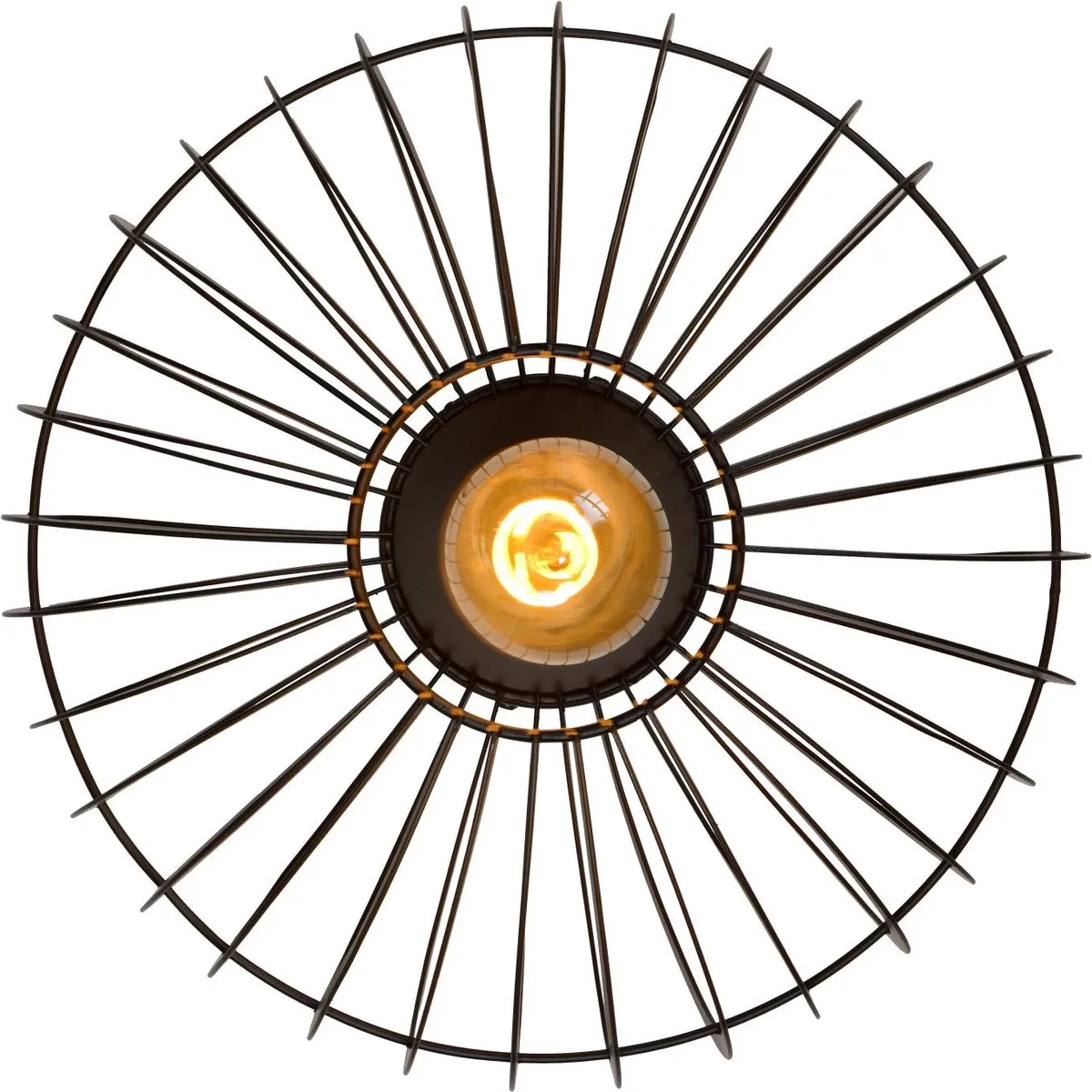 Lucide REDA Plafondlamp Ø32cm - 1xE27 - Zwart