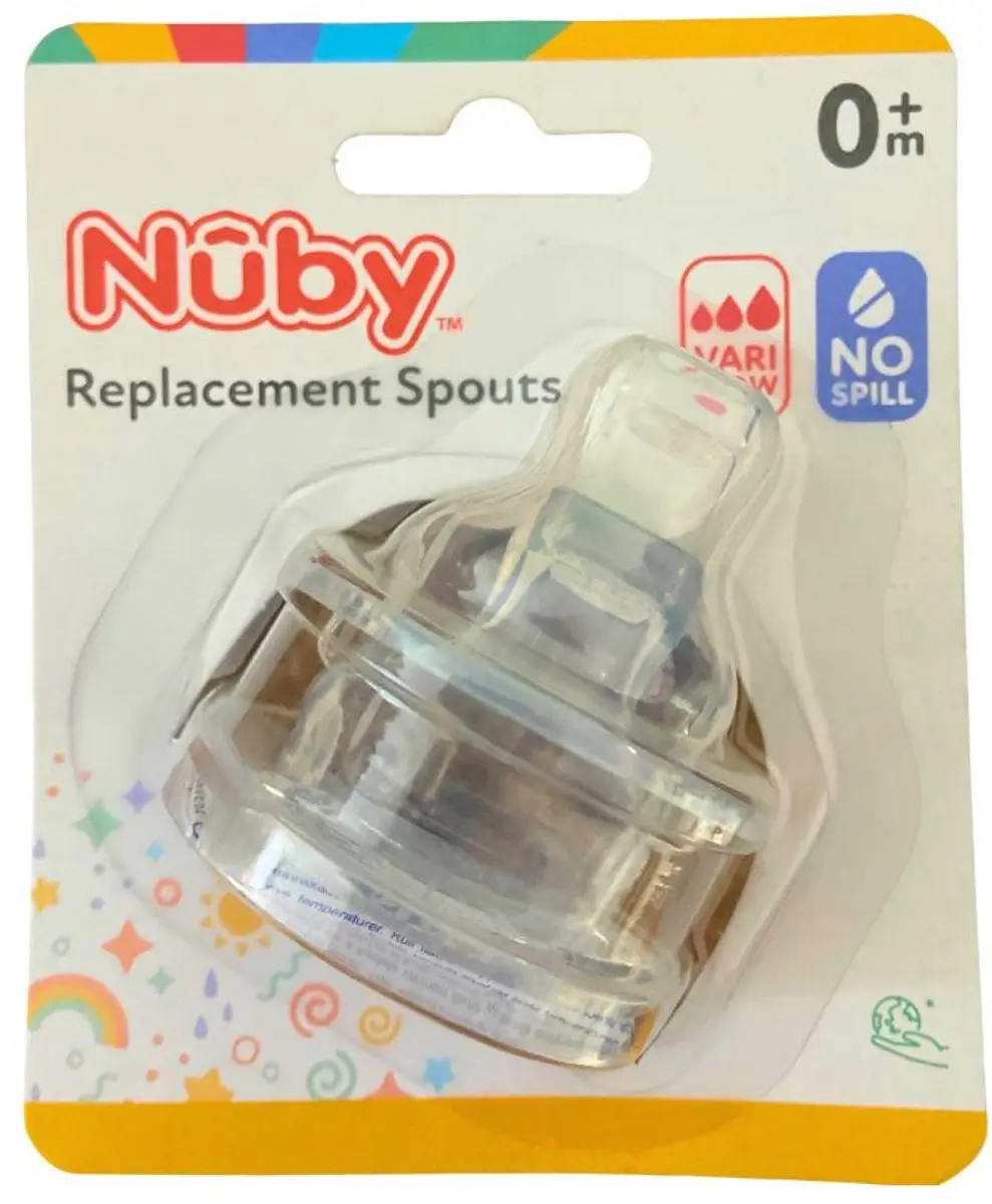 Nûby Antilek Vervangtuit - 2 Stuks - Transparant