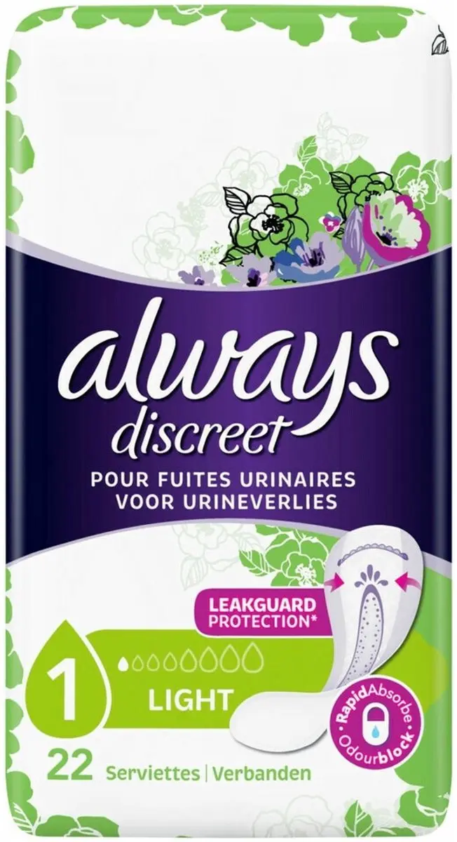 Always Discreet Maandverband Lichte Bescherming