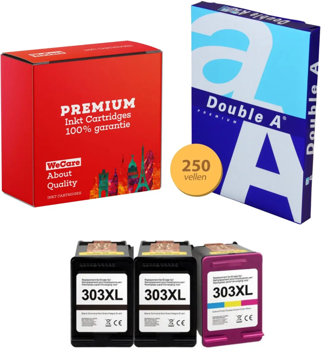 weCare 303XL Inktcartridges 3-pack