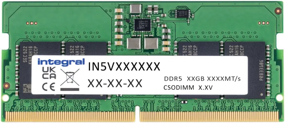 Integral IN5V8GCKWAX DDR5 Geheugen 8GB 6400MT/s