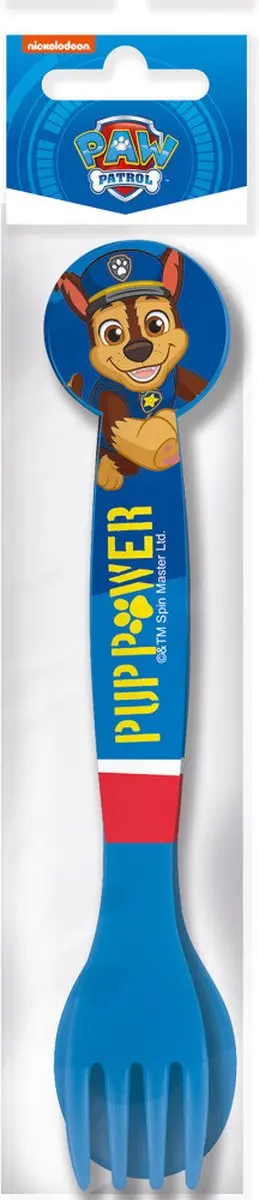 PAW Patrol Pup Power Kunststof Bestekset - 2 Stuks - Blauw