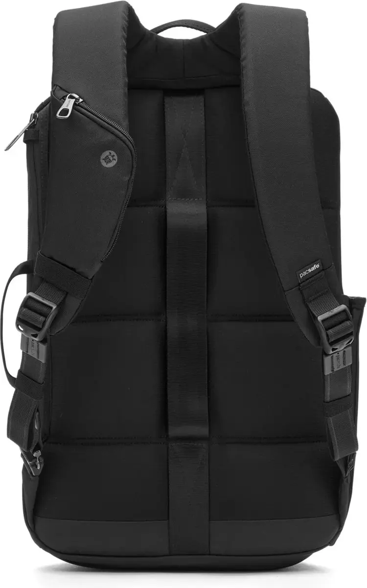 Pacsafe Metrosafe X 16 Rugzak - 16 inch - 9 Vakken - Zwart - afbeelding 6 van 6