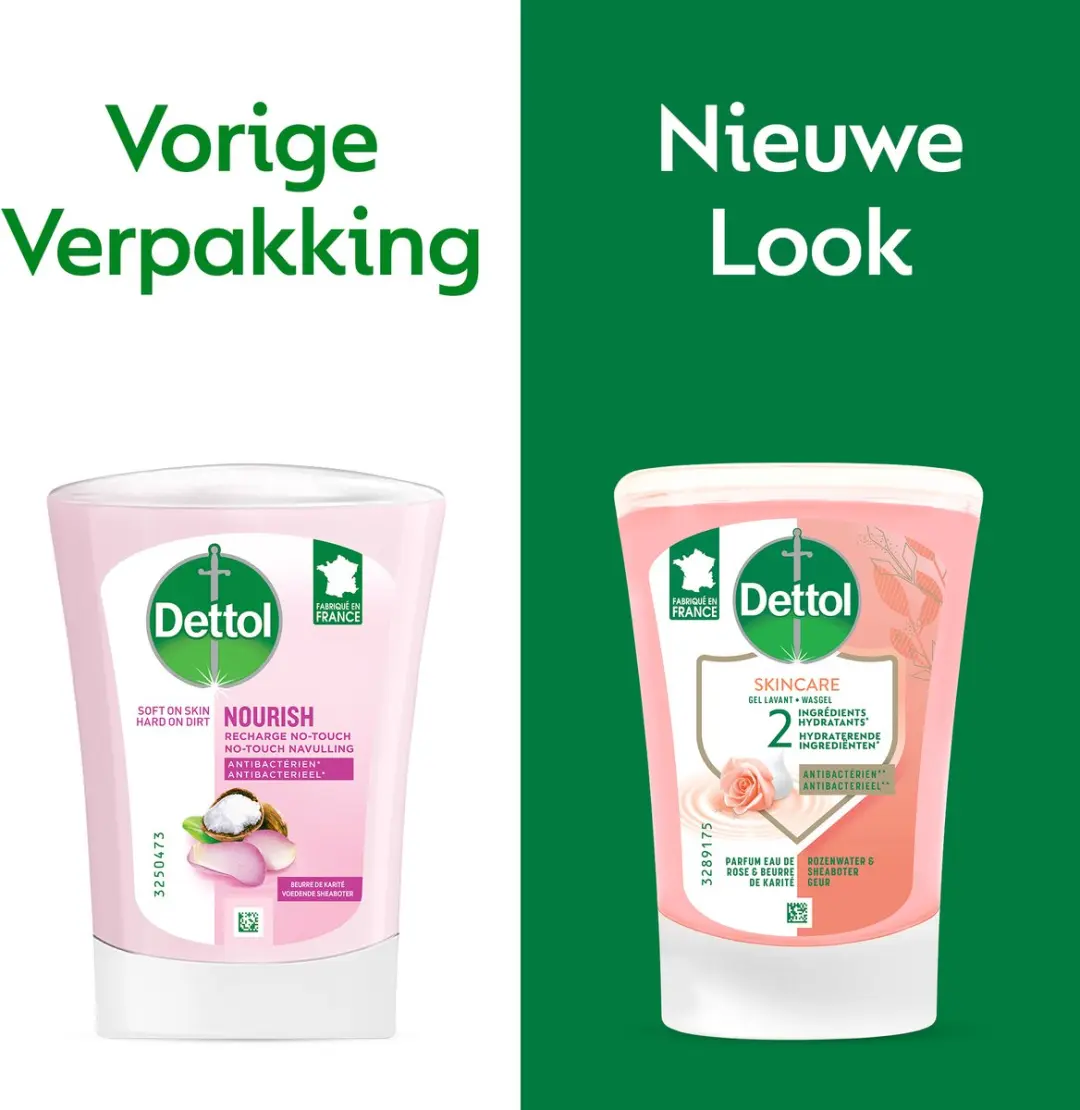 Dettol Handzeep No Touch Navulling 5x250ml - Rozenwater & Sheaboter