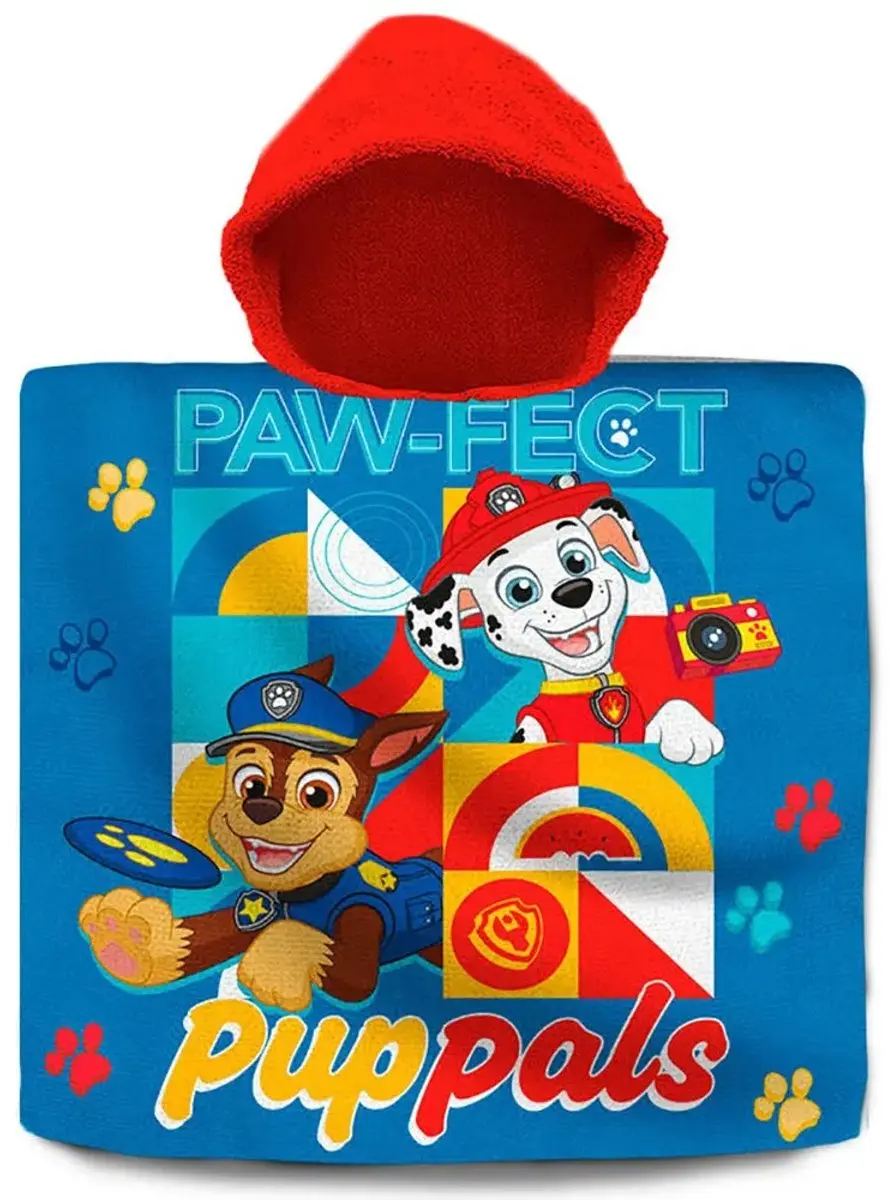 PAW Patrol Badcape Blauw 60x120cm