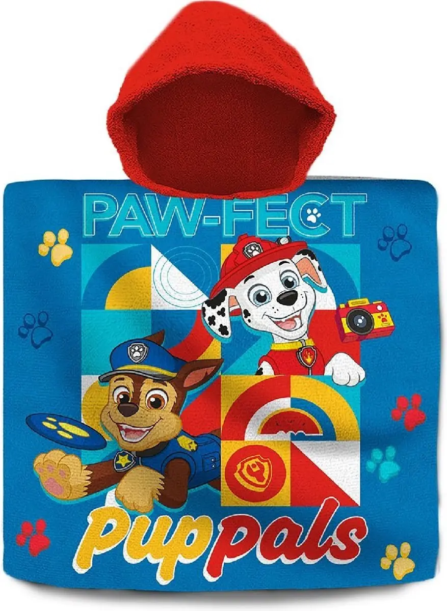 PAW Patrol Badcape Blauw 60x120cm