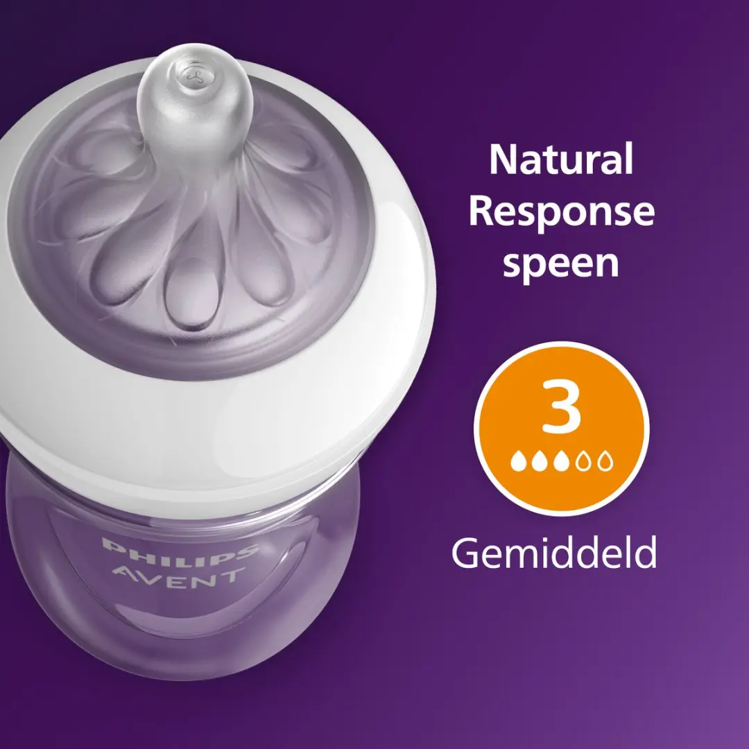 Philips Avent Natural Response SCY673/81 Babyfles 260ml - Olifant