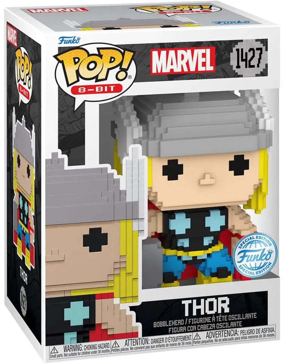 Funko Marvel POP! 8-Bit Thor Figurine 9cm - Divers