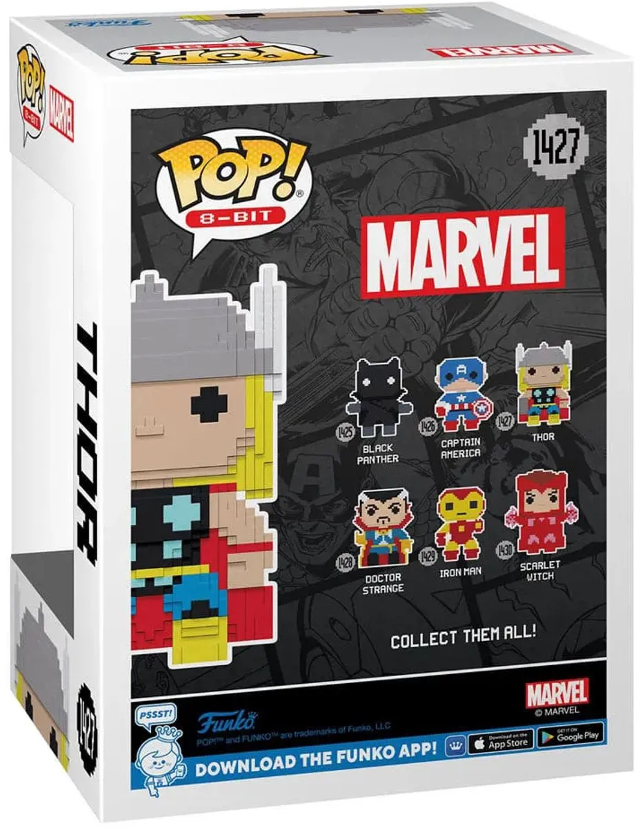 Funko Marvel POP! 8-Bit Thor Figurine 9cm - Divers