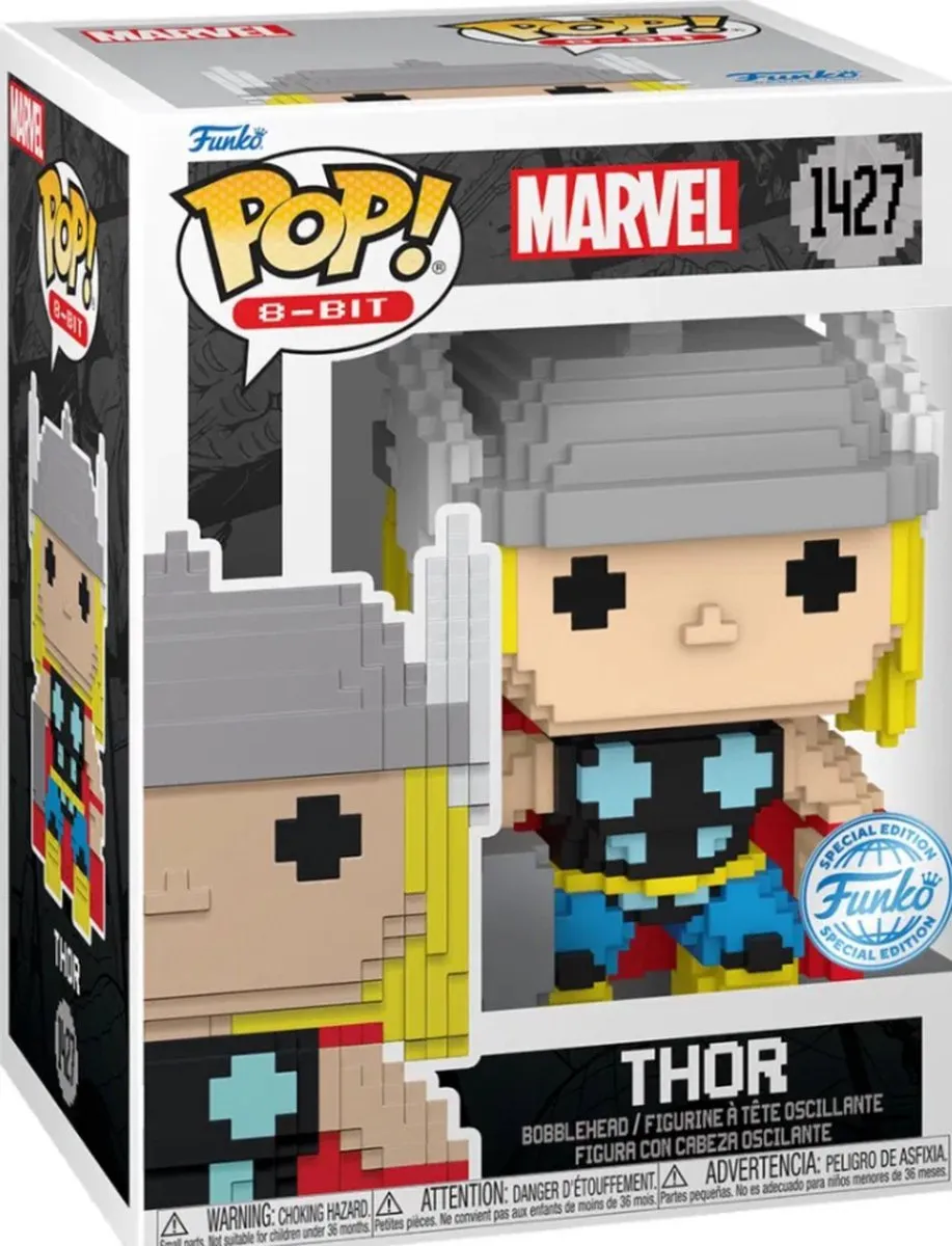 Funko Marvel POP! 8-Bit Thor Figurine 9cm - Divers - afbeelding 6 van 6