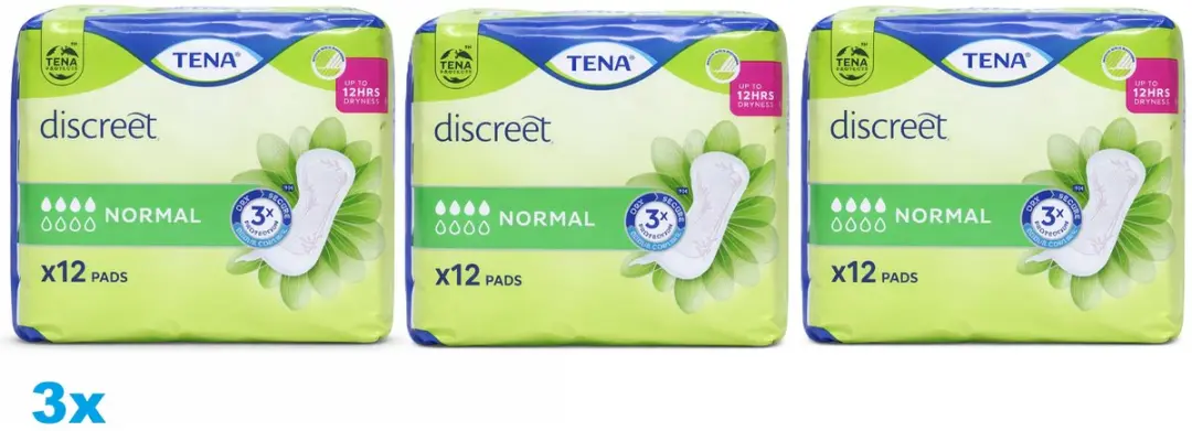 TENA Discreet Normal Incontinentiepads 36 Stuks