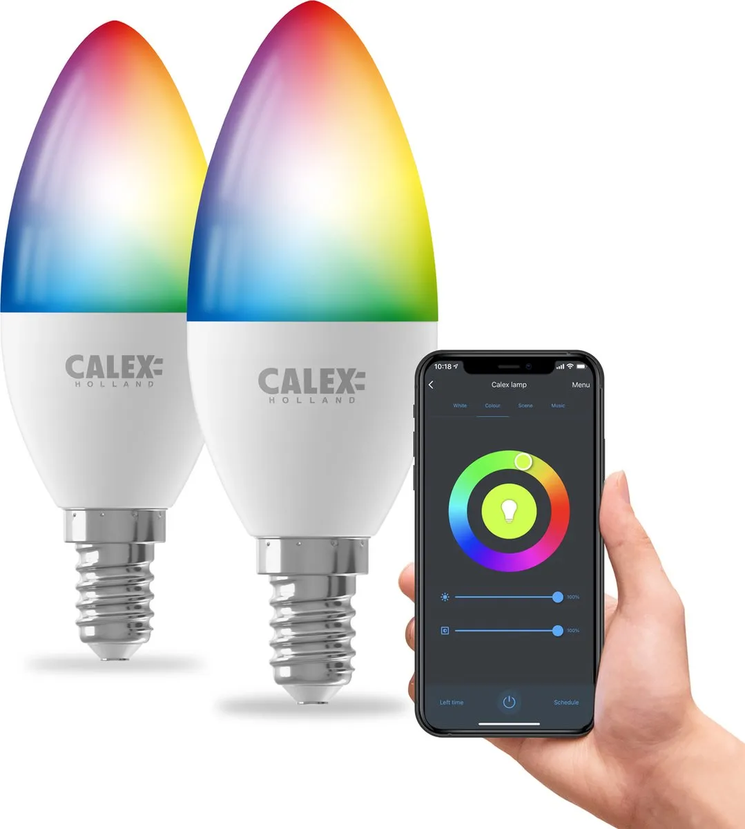 Calex Slimme LED Lamp E14 RGBW 4.9W