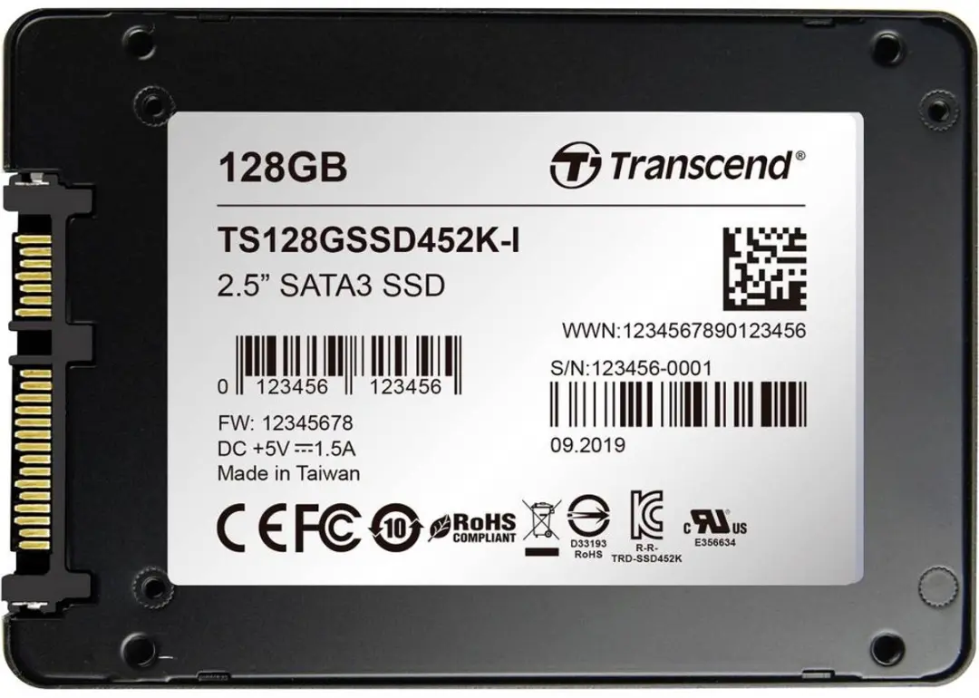 Transcend SSD452K-I 128GB SSD - 2.5 inch SATA 6Gb/s