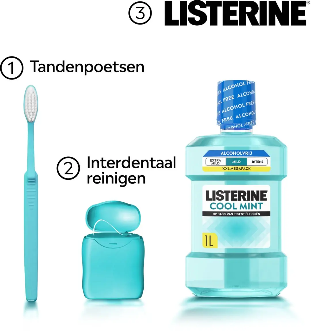 Listerine Cool Mint Mild Mondspoeling 1L