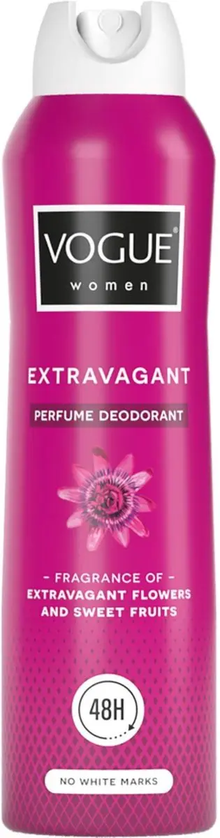 Vogue Extravagant Parfum Deodorant 150ml - 6 Stuks