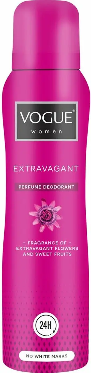 Vogue Extravagant Parfum Deodorant 150ml - 6 Stuks