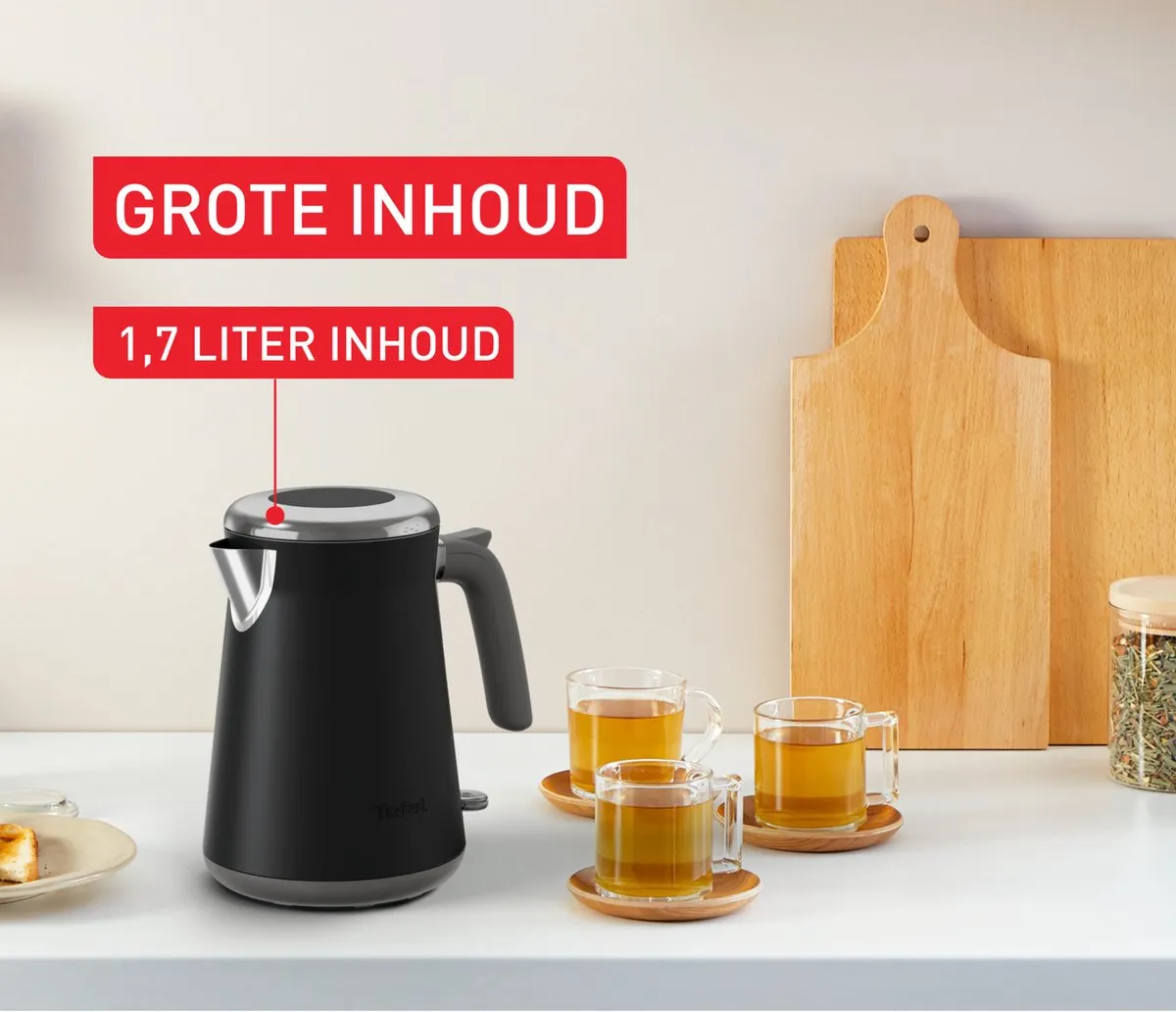 Krups Collection KI6668 Waterkoker 1,7L - 2400W - Zwart