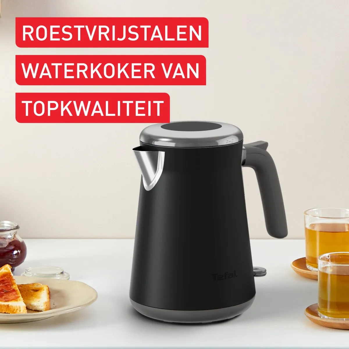 Krups Collection KI6668 Waterkoker 1,7L - 2400W - Zwart - afbeelding 6 van 6