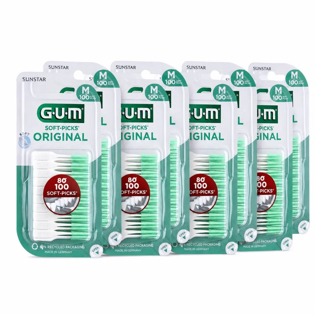 8x GUM Soft-Picks Original Regular 100 stuks