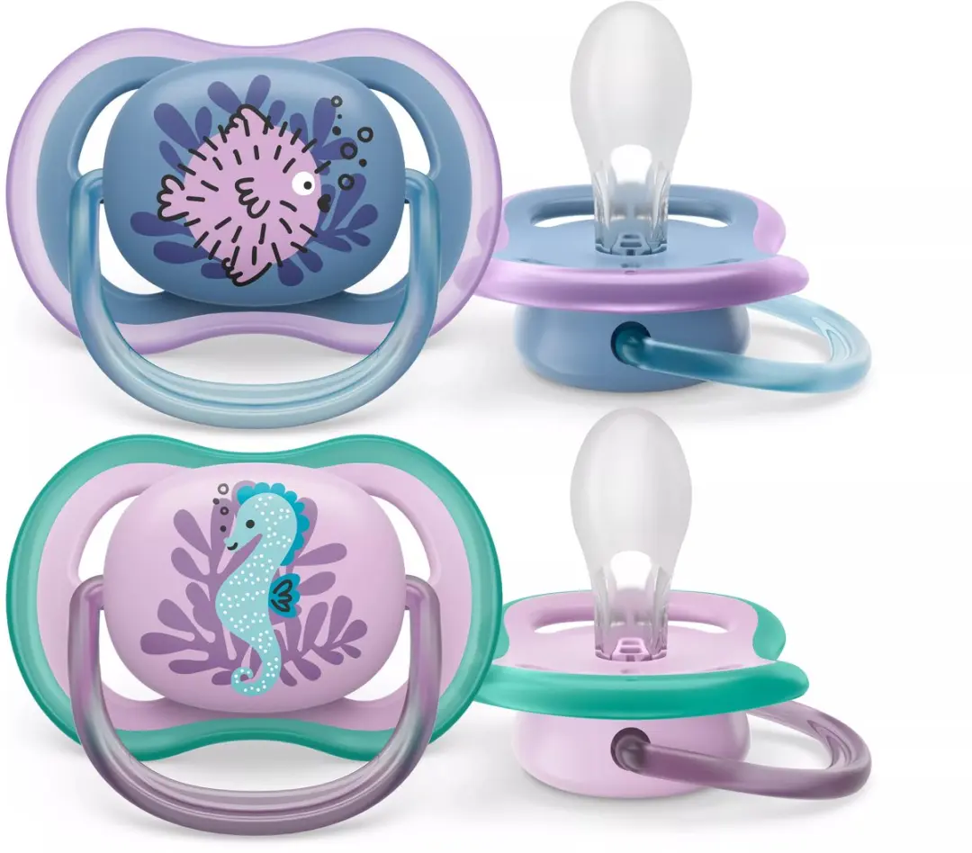Philips Avent Ultra Air Fopspeen - 2 Stuks - Opbergetui - 6-18 Maanden