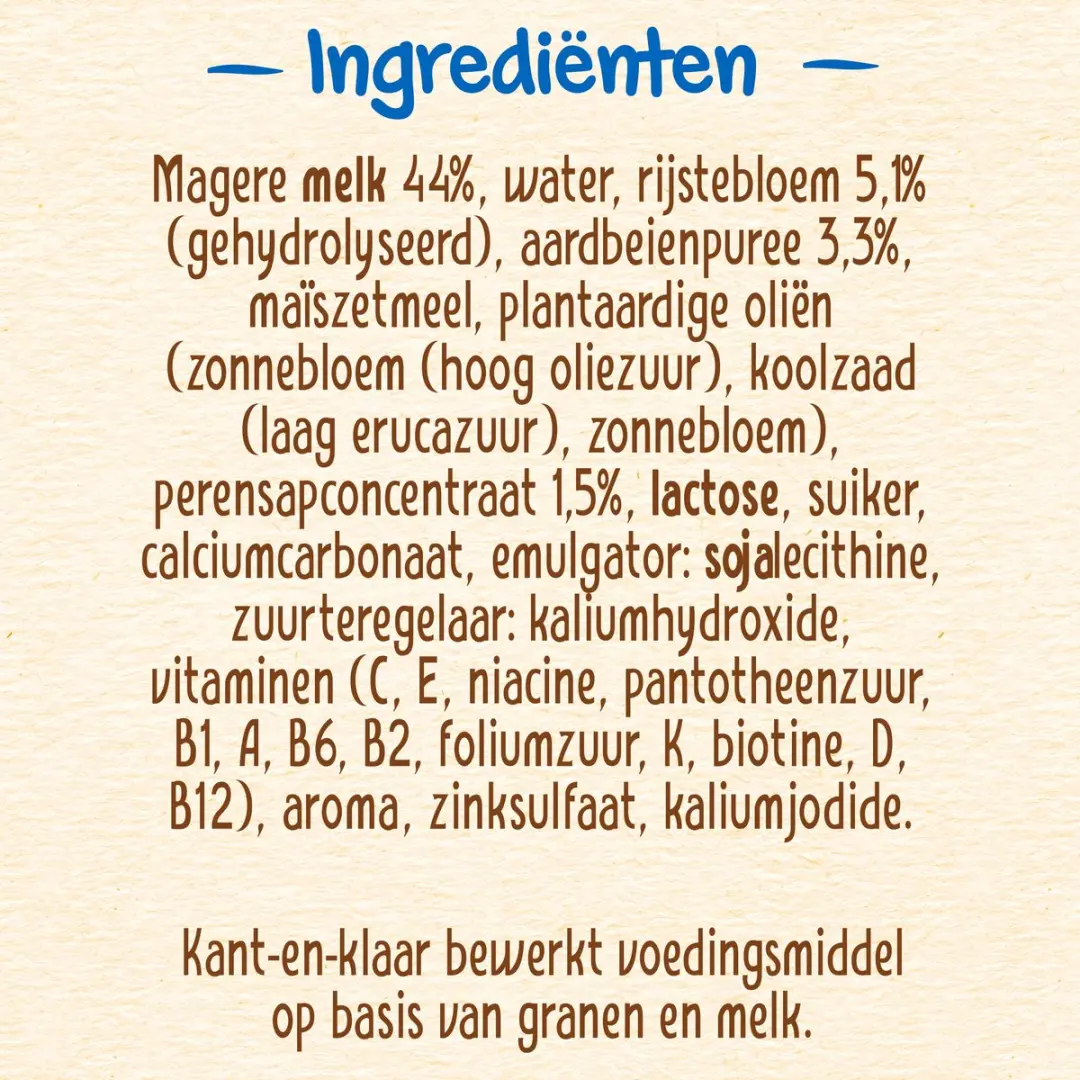 Nestlé PyjamaPapje Aardbei - 6 Doosjes (2x250ml) - 6+ Maanden