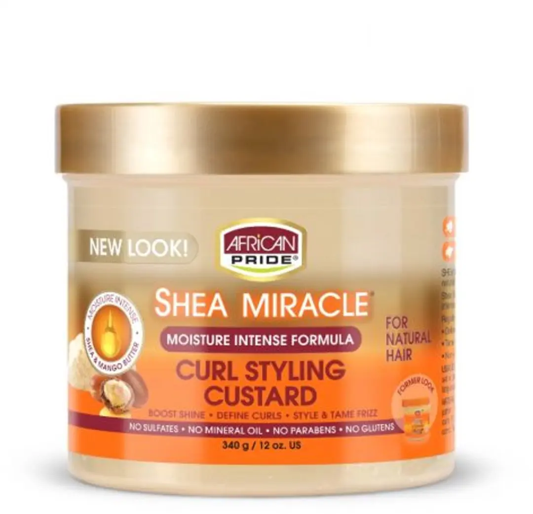 African Pride Shea Butter Miracle Curl Styling Custard 340g