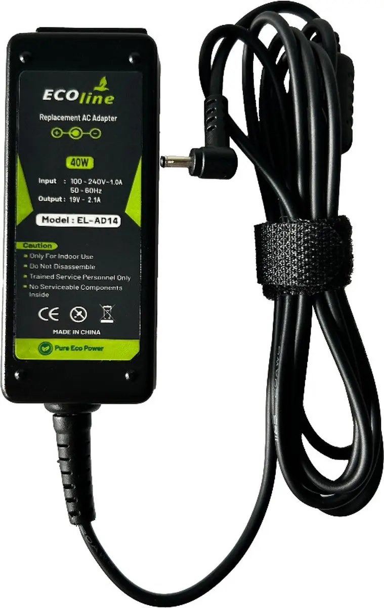Ecoline Oplader 19V 2.1A 40W - Asus Eee PC - afbeelding 6 van 6