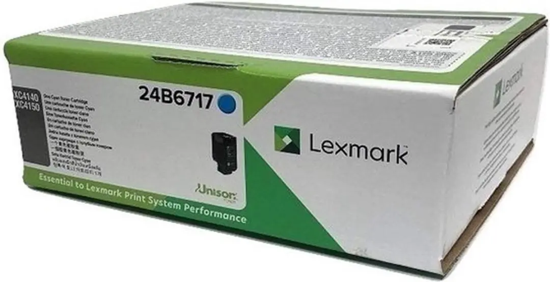 Lexmark XC4150 Cyaan Tonercartridge 24B6717 - 13.000 pagina's