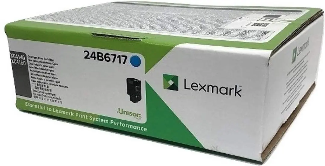 Lexmark XC4150 Cyaan Tonercartridge 24B6717 - 13.000 pagina's