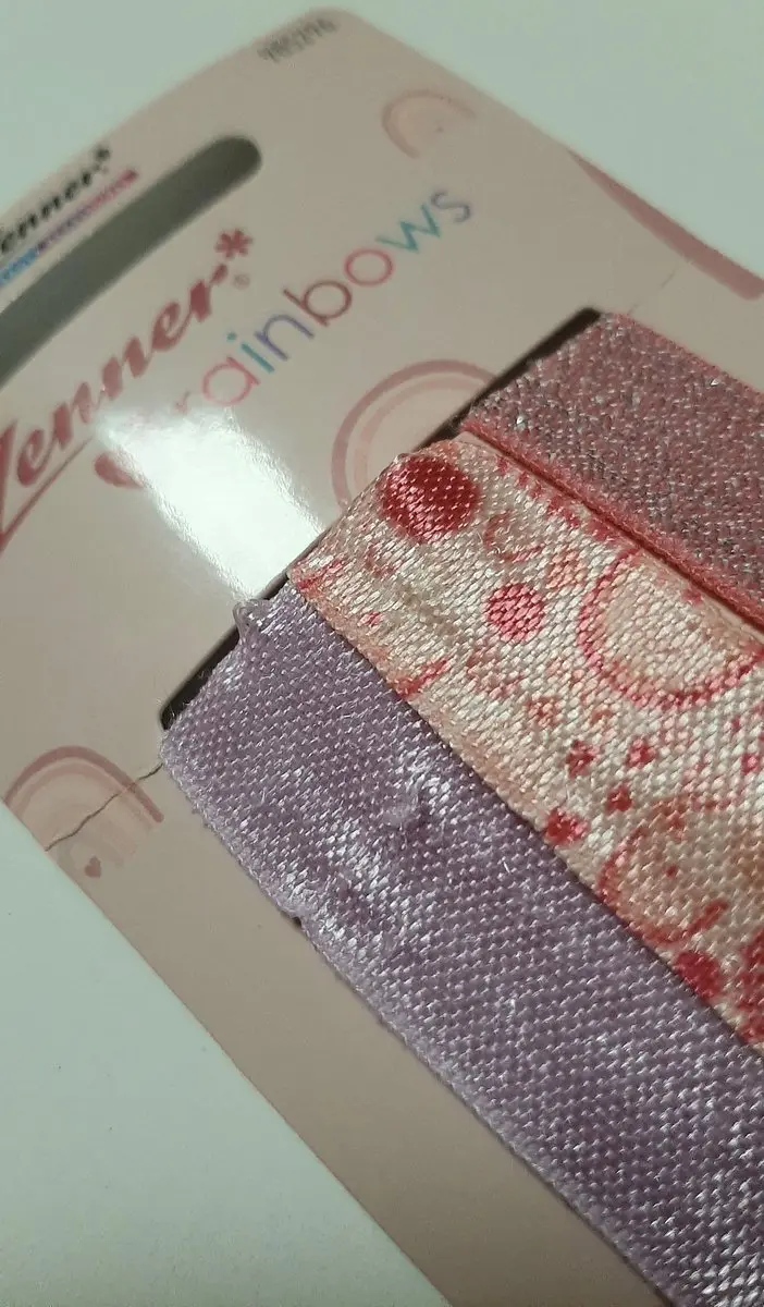 Zenner Rainbow Loves Rainbows Haarelastieken 3x - Roze Metallic
