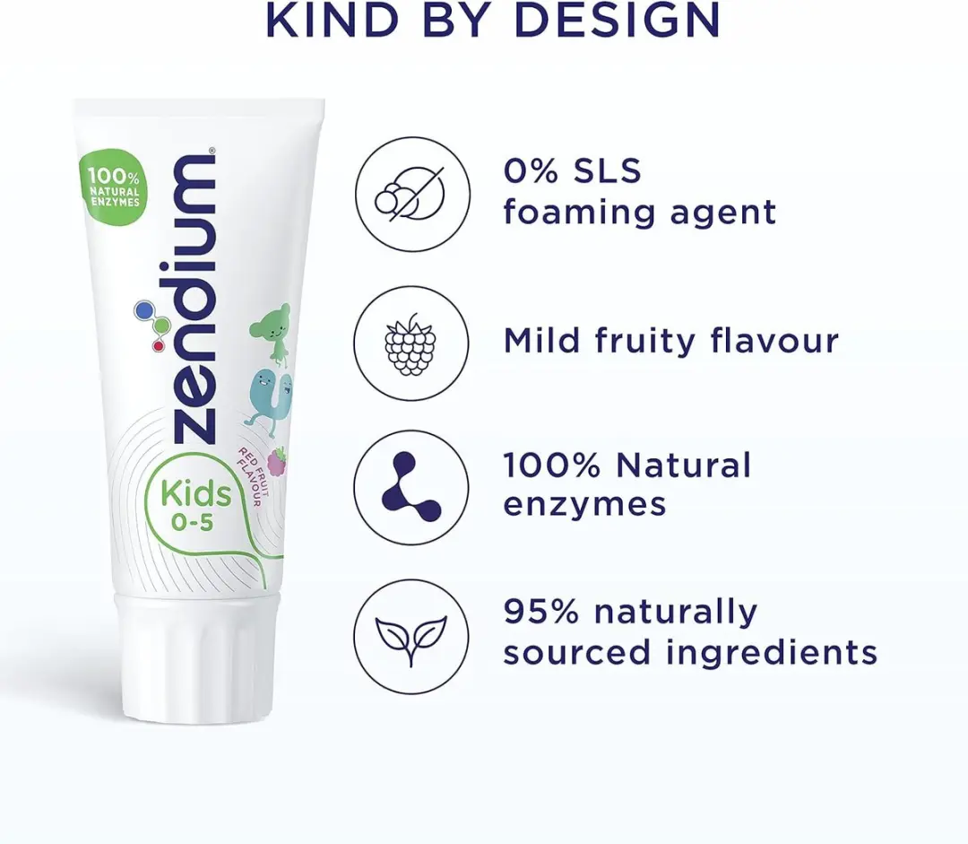 Zendium Kids Tandpasta 300ml + 2 Jordan Borstels - 0-2 jaar Roze