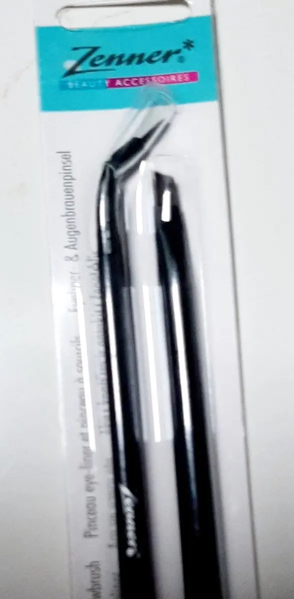 Zenner Eyeliner & Wenkbrauwkwast 003833 - 2 Stuks - Zwart