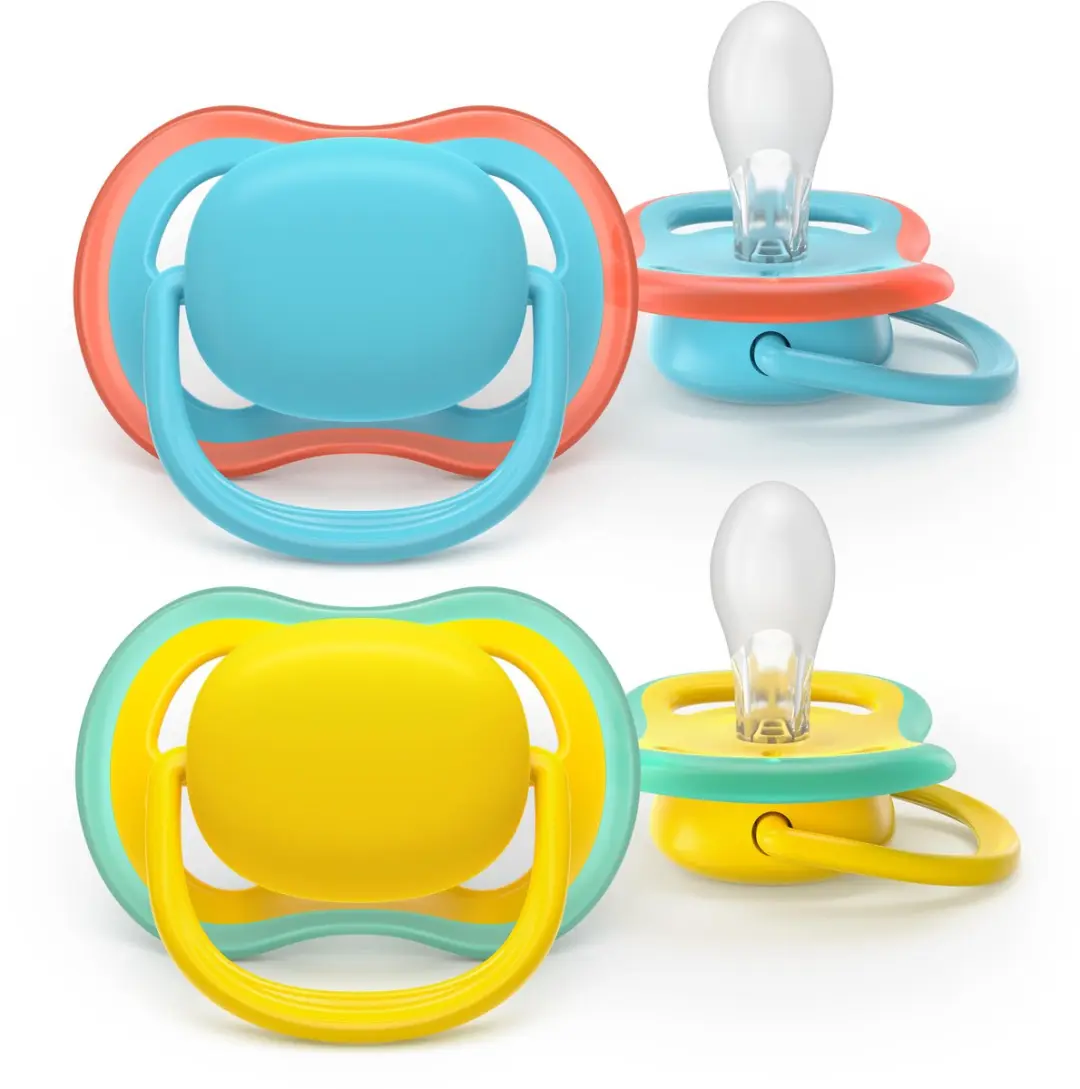 Philips Avent Ultra Air SCF349/57 Fopspeen - 2 Stuks Blauw/Geel
