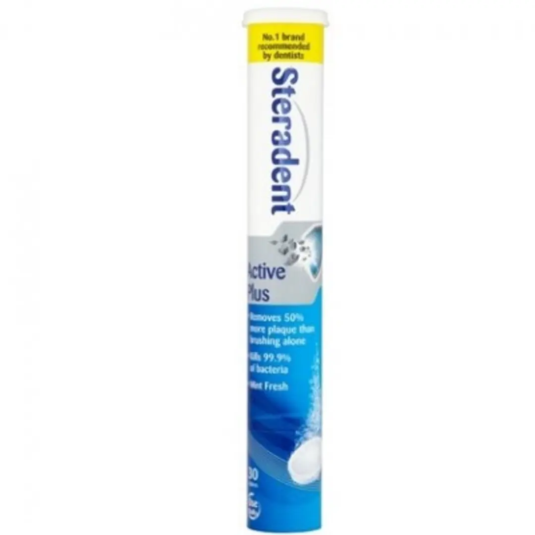 Steradent Active Plus Reinigingstabletten - 30 Stuks