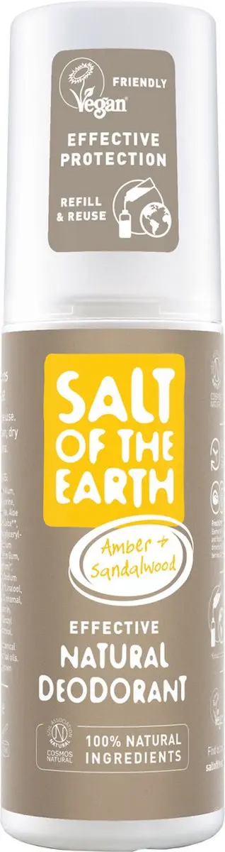 Salt of the Earth Amber & Sandelhout Deo Spray 100ml