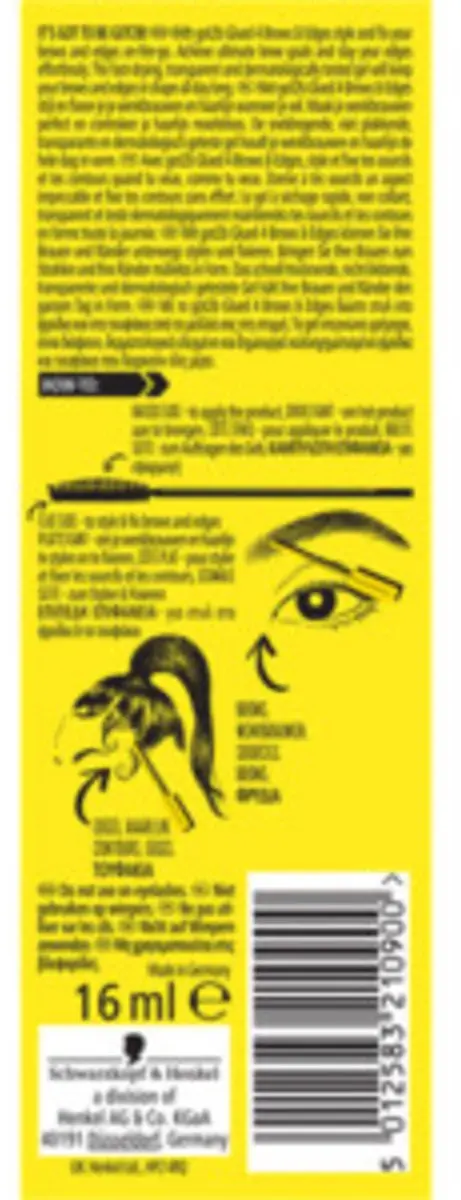 Got2b Glued 4 Brows & Edges 2in1 Gel - 20ml (3x16ml) - Transparant