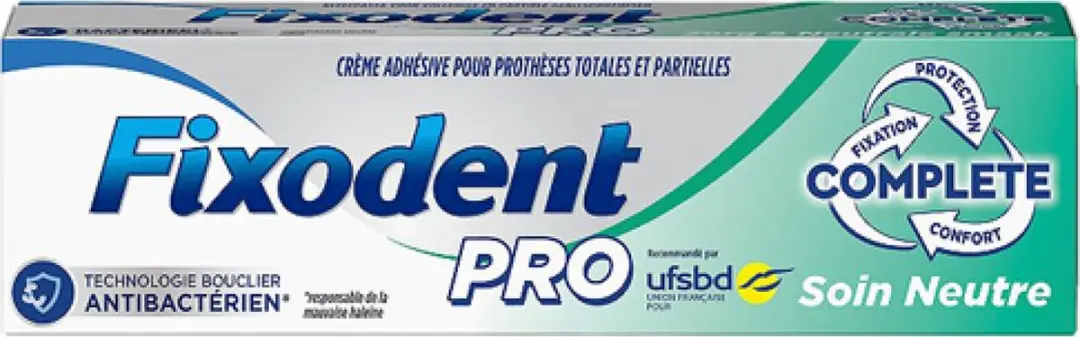 Fixodent Kleefpasta Pro Complete Zorg & Neutraal 47g