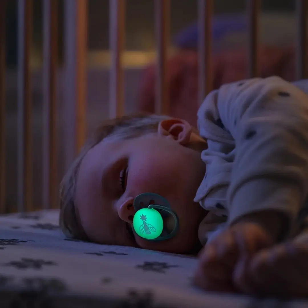 Philips Avent Ultra Soft Glow-in-the-dark Fopspeen SCF094/05 - 2 Stuks - Blauw/ Groen